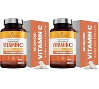 Vitamin C 1200mg Slow Release Capsules with Rosehip & Bioflavonoids (Pack of 2)