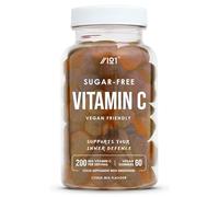 Vitamin C 200mg Gummies - Sugar Free - Citrus Flavour - Supports Energy & Immunity - Free from Artificial Flavours & Colours - 60 Vegan Gummies