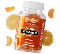 Vitamin C 80mg Gummies | 60 Vegan Gummies | No Added Sugar | Orange Flavour | Supports Immune Function, Energy & Collagen Formation