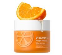 Vitamin C After Sun Gel, Aloe Vera Gel, Natural Aloe Vera After Sun, Sun Burn Moisturizer, Fragrance-Free, Soothing Non-sticky Formula, Suitable for All Skin Types