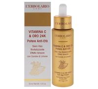 Vitamin C and 24K Gold Anti Age Power Revitalising Face Serum by LErbolario for Unisex - 1 oz Serum