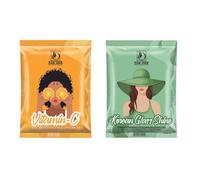 Vitamin-C and Korean Glass Shine 6 Steps Facial Kit, Moisturizes and Illuminates Skin