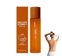 Vitamin C Body Oil for Women, Massage Body Oil for Dry Skin, Absorbing & Anti Winkle, Anti-Aging Repair for Brightening and Even Skin Tone, Deeply Nourishing Dry Skin Non-Greasy (1pcs)