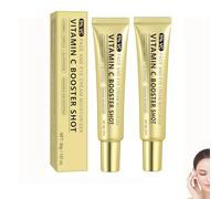 Vitamin C Booster Shot Serum, Wrinkle Glowing Essence Cream, Brightening, Moisturizing Glow Lotion, Gentle Hydrating Nourishing Lotion for Sensitive Skin Daily Home & Travel Skin Maintenance (2PCS)