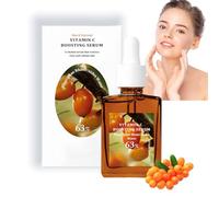 Vitamin C Boosting Serum,Vitamin C Serum for Face with Hyaluronic Acid,Anti Aging & Wrinkle Facial Serum for Women & Men,Dark Spot Correcting Glow Serum,Face Serum for Women,Fa-ce Firming Ser-um