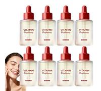 Vitamin C Brightening Face Essences, Arbutin & Plant Extracts Glowing Serum, Refreshing Lightweight Facial Serum, Daily Hydrating Even Tone Essences, Antioxidant Radiantly Boosting Serum. (8PCS)