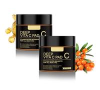 Vitamin C Brightening Pads 60 Count - Hydrating Moisturizing Spots Removing Cotton Pads, Exfoliating & Brightening Pads Face Cleansing Pads with Vitamin C for Glowing Skin (120Pcs, One Size)