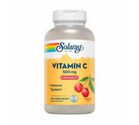 Vitamin C Chewable Cherry 100 Wafers 500 mg by Solaray