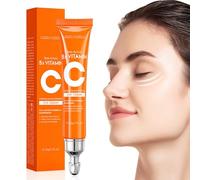 Vitamin C Eye Cream, Anti Aging Under Eye Cream for Dark Circles and Puffiness, Antioxidant Anti Wrinkle Skincare Eye Bags Treatment, Reduce Fine Lines and Dryness for All Skin Types
