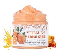 Vitamin C Face Scrub,Exfoliating Face Wash,Facial Peeling Cream Microdermabrasion Face Exfoliator,Facial Cleanser Dask Spot Remover,Gentle Face Scrub for Women,Peeling Blackheads & Acne,Hydrating Skin