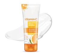 Vitamin C Face Wash for Glowing Skin - 100ml | Brightening Cleanser with Vitamin B5 & E | Sun Protection & Dead Skin Removal | For Women & Men