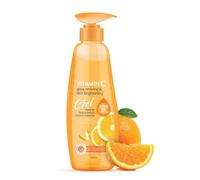 Vitamin C Gel - 300ml | Glow-Reviving & Skin Brightening Gel with Orange Peel Extract & Alpha Arbutin | Anti-Tan, Sun Protection & Moisturizer for Face & Body | Paraben-Free | For All Skin Types