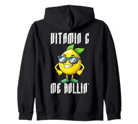 Vitamin C Me Rollin Cool Lemon Sunglasses Citrus Pun Zip Hoodie