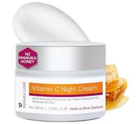 Vitamin C Night Cream for Face and Neck with Evening Primrose Oil, Manuka Honey & Sweet Almond Oil | Plant Based Formula | Carefully formulated to keep your skin young and healthy!