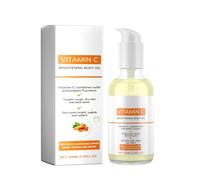 Vitamin C Oil - Brightening Vitamin C Body Oil with Turmeric, Glow Body Moisturizer to Help Improve Dark Spots, Even Skin Tone & Hydrate Dry Skin (1PC)