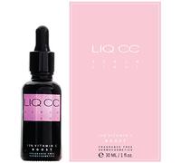 VITAMIN C SERUM for Face and Neck Under Eye LIQ CC Light Texture Normal Mixed Skin 15% Vit C+0.5% Vit E+Hyaluronic Acid+Magnesium Anti-Aging Spots Dark Circles Wrinkles Antioxidant Low pH 30ml 1oz