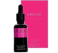 VITAMIN C SERUM for Face and Neck, Under Eye, LIQ CC Rich Texture for Dry and Extra Dry Skin, 15% Vitamin C + 1% Vitamin E + Hyaluronic Acid + Magnesium, Anti-Aging, Anti Wrinkle, Skin Tone Perfecting Firming Lightening and Brightening Concentrate, Antioxidant Formula - Stimulates Collagen and Elastin Production and Prevents Photoaging, Helps Reduce Age Spots, Dark Circles, Fine Lines and Wrinkles, Low pH, 30ml, 1oz