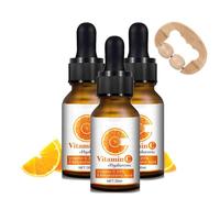 Vitamin C Serum, With 20% Vitamin C Serum, Hydrate & Reveal Bright Glowing Skin, Organic & Vegan Formula, Combats Dry Skin, Suitable for All Skin Types(With Manual Massage Rollers) (3Pc)