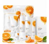 Vitamin C Skincare Travel Set 6-Piece Kit Brightening Face Care Routine