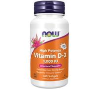Vitamin D-3 1,000 IU 360 Softgels By Now Foods