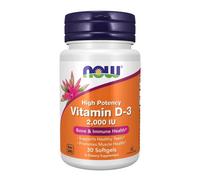 NOW Foods Vitamin D-3 2000iu Softgels 30 Softgels