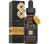 Vitamin D Drops - Vitamin D3 K2 Liquid for Adults High Strength - Vitamin D 4000 IU & Vitamin K2 25mcg - 30ml 600 Drops - Liquid Vitamin D 1000IU per
