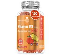 Vitamin D for Kids | 120 Tasty Gummies 4 Months Supply Natural Orange Flavour