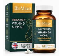 Vitamin D Pregnancy Supplement, Prenatal Vitamin D3 4000IU Without K2, 120 High Strength Capsules (Tablets Alternative) for Pregnant Women & Adults, 100µg Cholecalciferol (VIT D), Made in UK