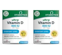 Vitamin D Tablets 400IU, Vitabiotics Ultra (Pack of 2)