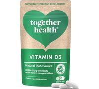 Vitamin D3 1000 iu | Better Absorbed | Natural Source | Made in The UK | Vegan Friendly | 30 Capsules | Together Health