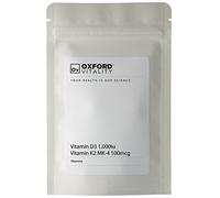 Vitamin D3 1000IU & Vitamin K2 MK-4 Tablets | Vitamin D3 & K2 Food Supplement | Oxford Vitality | 240 Tablets