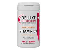 Vitamin D3 2000iu Softgels - High Strength - Immune Support 180 Softgels 6 Month Supply UK Seller 180 SOFTGELS Vegetarian