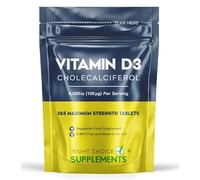 Vitamin D3 4000 iu - 1 Year Supply, 365 Easy-Swallow Tablets - Vegetarian, High Strength VIT D Supplement