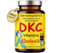 Vitamin D3 4000 IU (100mcg), Vitamin K2 MK7 100mcg & Vitamin C 500mg Capsules - Advanced Immune System, Bone, Muscle Health Supplement - UK Made, GMP Certified