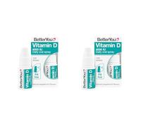 Vitamin D3 4000 IU Oral Spray, High Strength Vitamin D Supplement, 3-Month Supply, Sugar-Free Peppermint Flavour, Made in The UK | BetterYou (Pack of 2)
