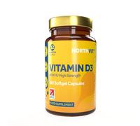 Vitamin D3 4000 IU Softgels - 365 Day Supply | High Strength Immune & Bone Support | Easy-to-Swallow | Gluten-Free | Made in UK