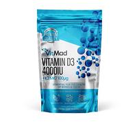 Vitamin D3 4000 iu & Vitamin K2 MK7 100μg - 4 Month Supply, 120 Easy-Swallow Vitamin D3 K2 Tablets, 1-A-Day High Strength D3 and K2 Vitamin Supplements, UK Made Vitamin D Tablets