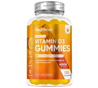 Vitamin D3 4000IU 150 Chewable Gummies Natural Orange Flavour High Strength