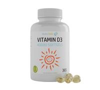 Vitamin D3 4000IU | 365 Softgel Capsules | Easy to Swallow | Immune Support | Healthy Bones & Teeth | Supports Muscle Function | Maximum Strength Cholecalciferol Supplement | Optimal Absorption