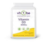Vitamin D3 4000iu - 365 Tablets | High-Strength Supplement for Immune Support, Bone & Muscle Health | Vegetarian-Friendly | Made in The UK by vh1be