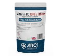 Vitamin D3 4000iu | 60 Supplement Tablets | Suitable for Vegetarian and Vegans | for Men & Women | Easy to Swallow VIT D | One A Day Vitamin D Supplement | Made in UK