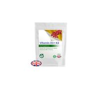 Vitamin D3 5000IU + K2 MK-7 100mcg, 120 Vegetarian Tablets - Supports Bones, Teeth & Immune Health