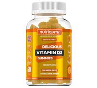 Vitamin D3 | 60 Lemon Flavour Gummies | Two Month Supply | 1000iu High Strength for Immune, Bones & Muscle Support | Suitable for 12+ Years by
