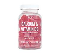 Vitamin D3 Calcium Gummies - 1000IU Vitamin D3 & 500mg Calcium - Strawberry Flavour - 60 Vegan Gummies by Alpha01