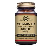 Solgar Vitamin D3 (Cholecalciferol) 4000 IU (100 µg) Vegetable Capsules - Pack of 60
