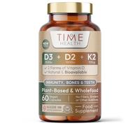 Vitamin D3, D2, K2, Natural Wholefood Plant Based - Zero Additives - Pullulan (60 Capsules)