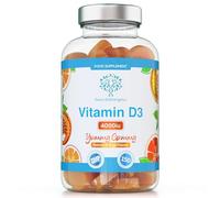 Vitamin D3 Gummies 4000IU, 100µg - 150 Natural Orange Flavour Chewable Yummy Gummies - 5 Month Supply - Made in The UK