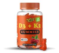 Vitamin D3 K2 Gummies - 4000 IU D3 + 100 mcg K Blend - Immune & Bone Support - Vegan, Non-GMO & Gluten-Free - 60 Berry-Flavored Gummies for Adults & Childern