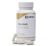 Vitamin D3 + K2 MK-7 with Calcium & Magnesium - Complete Bone Strength & Muscle Support Formula - 60 Capsules - High Strength, Made in UK