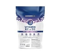 Vitamin D3 & K2 MK7 5000IU / 100µg - 120 Easy to Swallow Tablets (4 Month Supply) High Strength D3 and K2 Supplement - Manufactured in The UK by BioPharmX